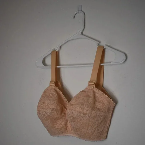Ardyss Angel Bra Sz 30J Nude Floral Lace Adjustable Straps Demi Back Support - Picture 2 of 16
